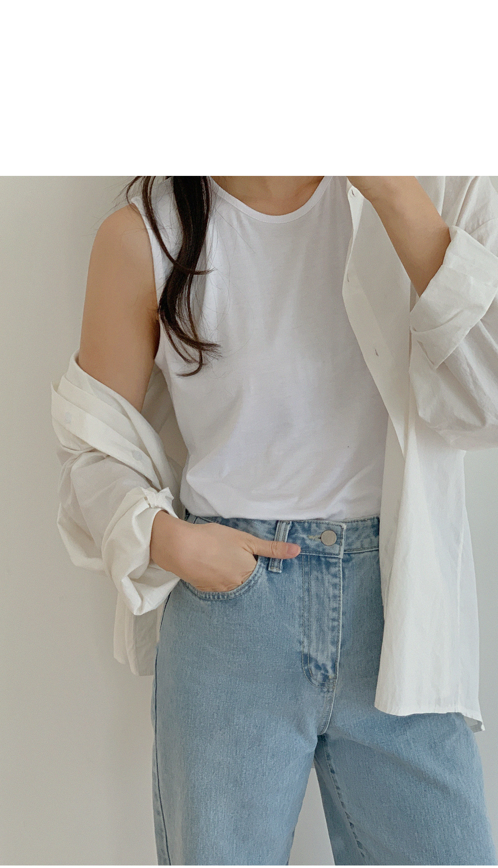 찰랑U넥 레이온스판 나시티